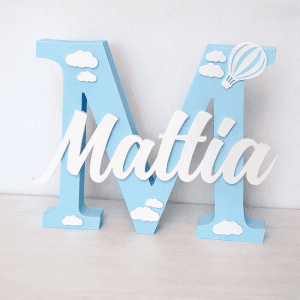 Lettera 3D creativa con Nome Personalizzato